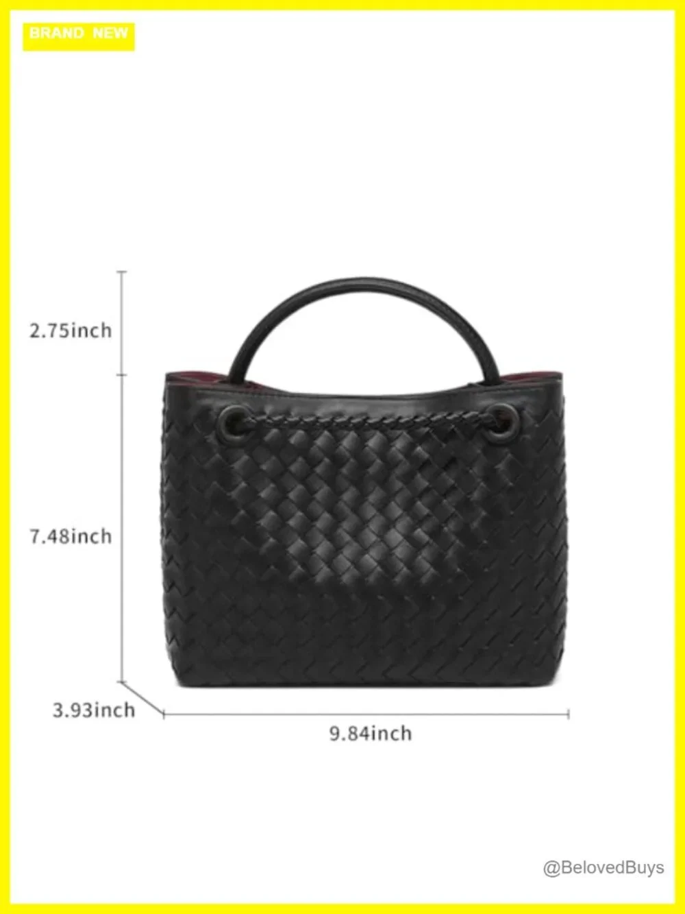 Handwoven Hobo Crossbody Tote Bag, Faux Leather Shoulder Bag